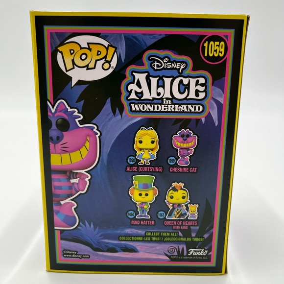Alice in Wonderland Funko Shop Black Light POP Bundle Set + 4 Free Pop Protector - Picture 5 of 16